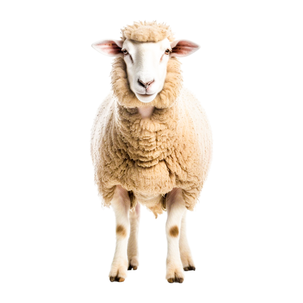Sheep front view  Generative Ai png