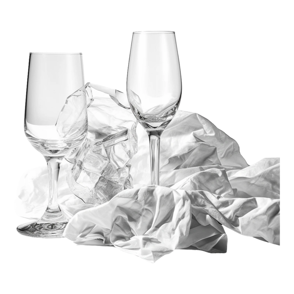 two glass water Generative Ai png