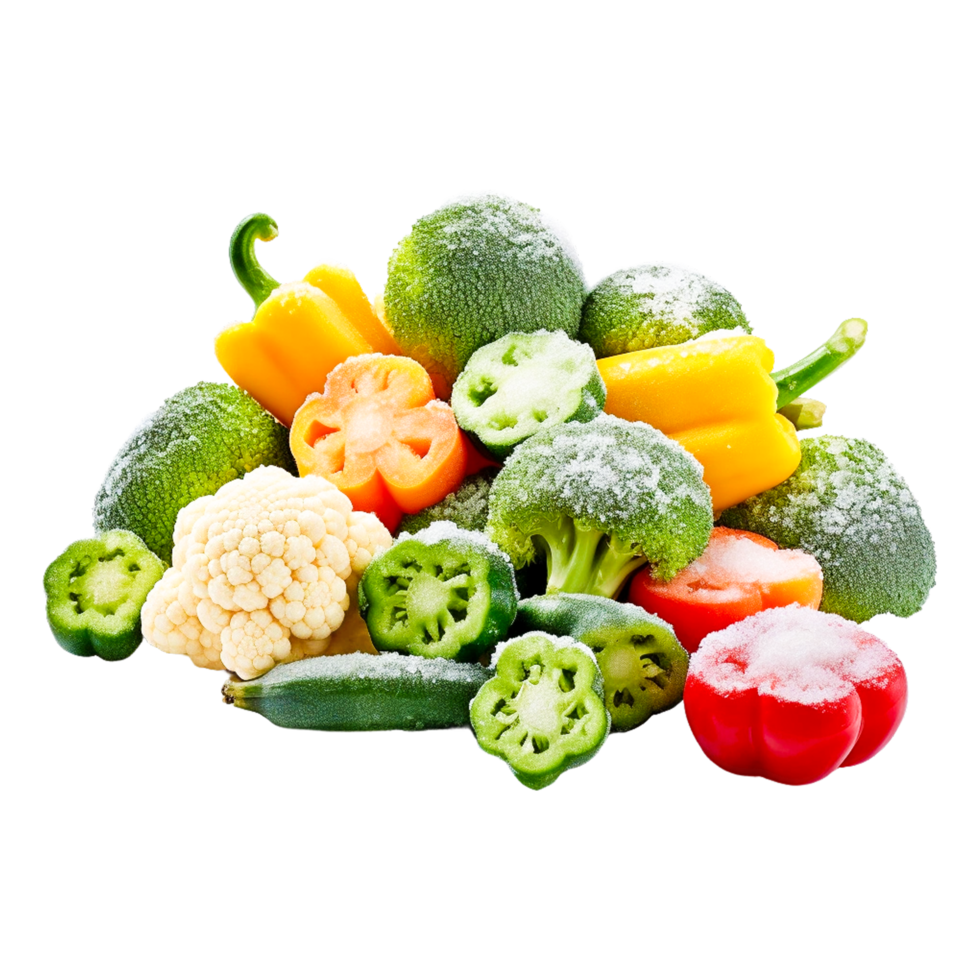 Colored Fresh Vegetables Generative Ai png