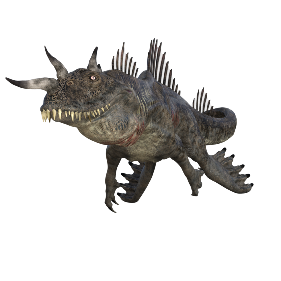 aquadron dinosaur isolated 3d png