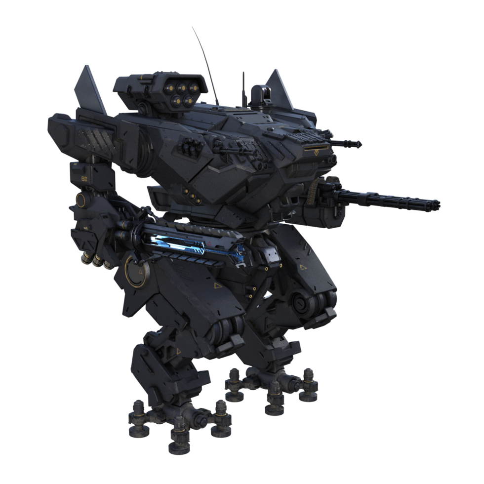 Roboter isoliert 3d png