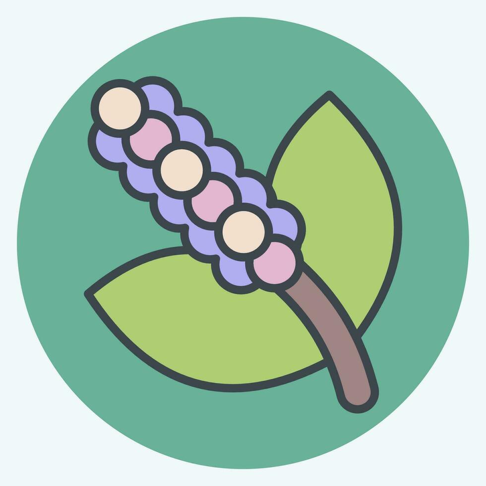 Icon Poisonous. related to Poison symbol. color mate style. simple design editable. simple illustration vector