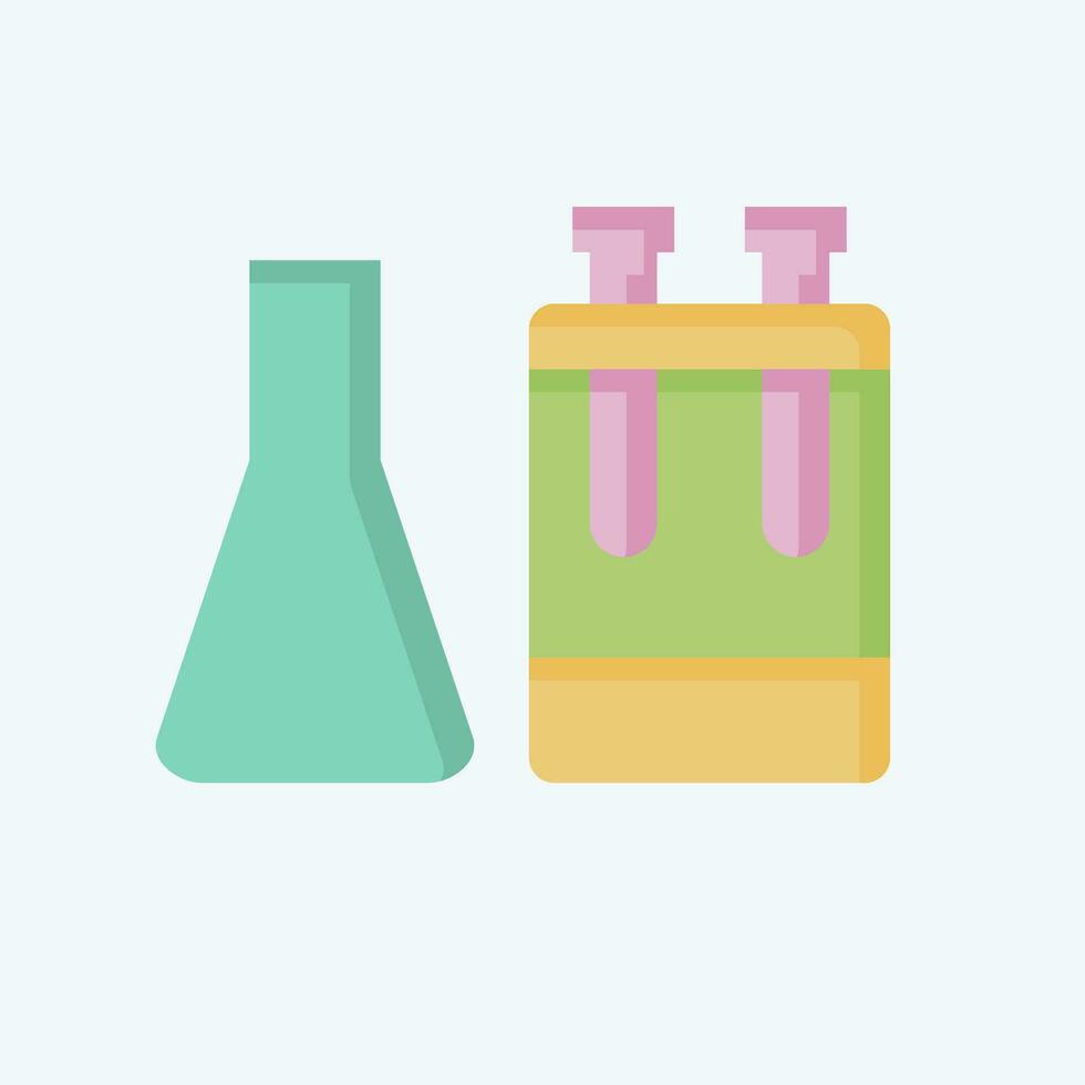 Icon Laboratory. related to World Cancer symbol. flat style. simple design editable. simple illustration vector