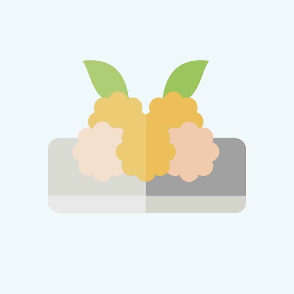 Icon Turkish Meatball. related to Turkey symbol. flat style. simple design editable. simple illustration vector
