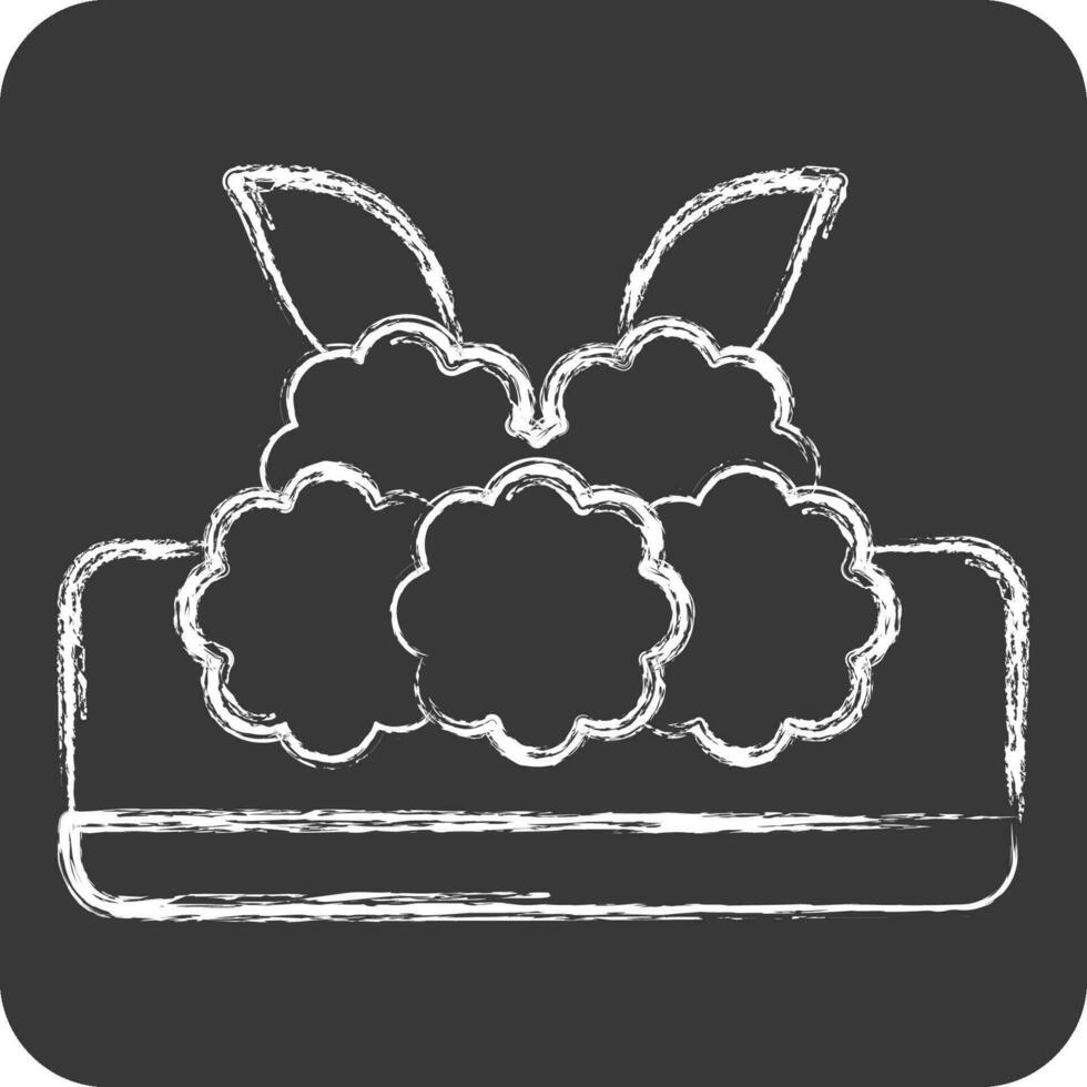 Icon Turkish Meatball. related to Turkey symbol. chalk Style. simple design editable. simple illustration vector