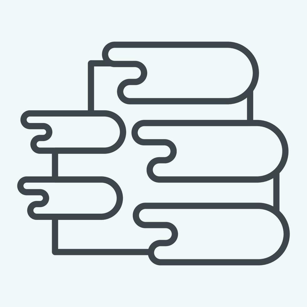 Icon Pamukkale. related to Turkey symbol. line style. simple design editable. simple illustration vector