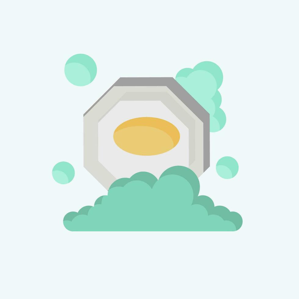 Icon Turkish Black Soap. related to Turkey symbol. flat style. simple design editable. simple illustration vector