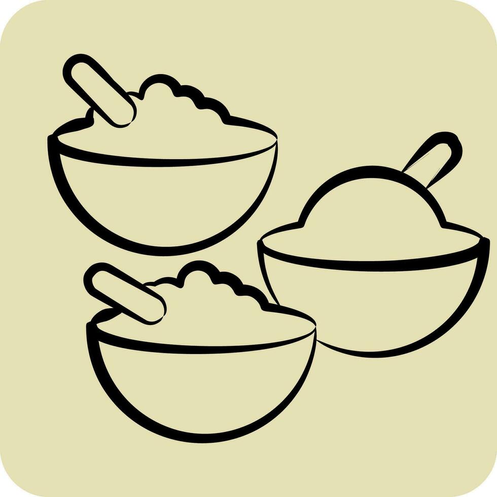 Icon Turkish Spices. related to Turkey symbol. hand drawn style. simple design editable. simple illustration vector