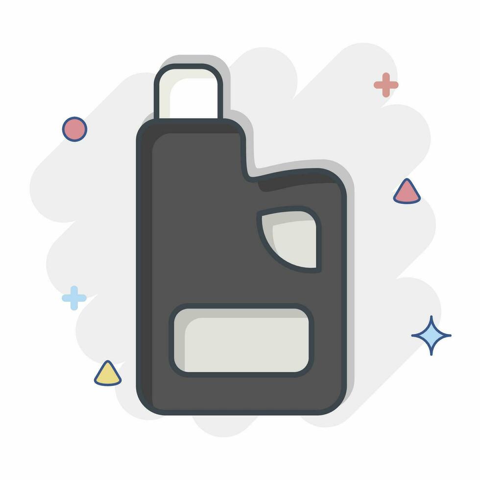 Icon Fabric Softness. related to Cleaning symbol. comic style. simple design editable. simple illustration vector