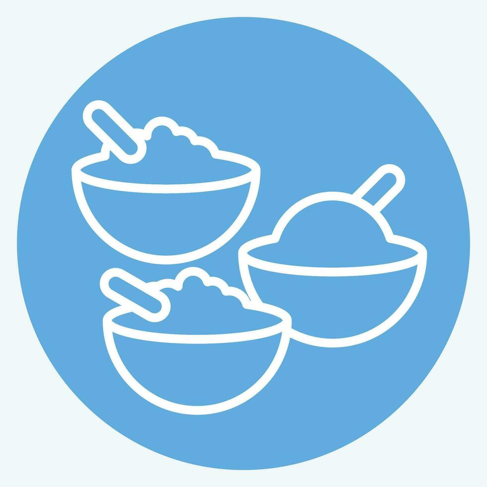 Icon Turkish Spices. related to Turkey symbol. blue eyes style. simple design editable. simple illustration vector
