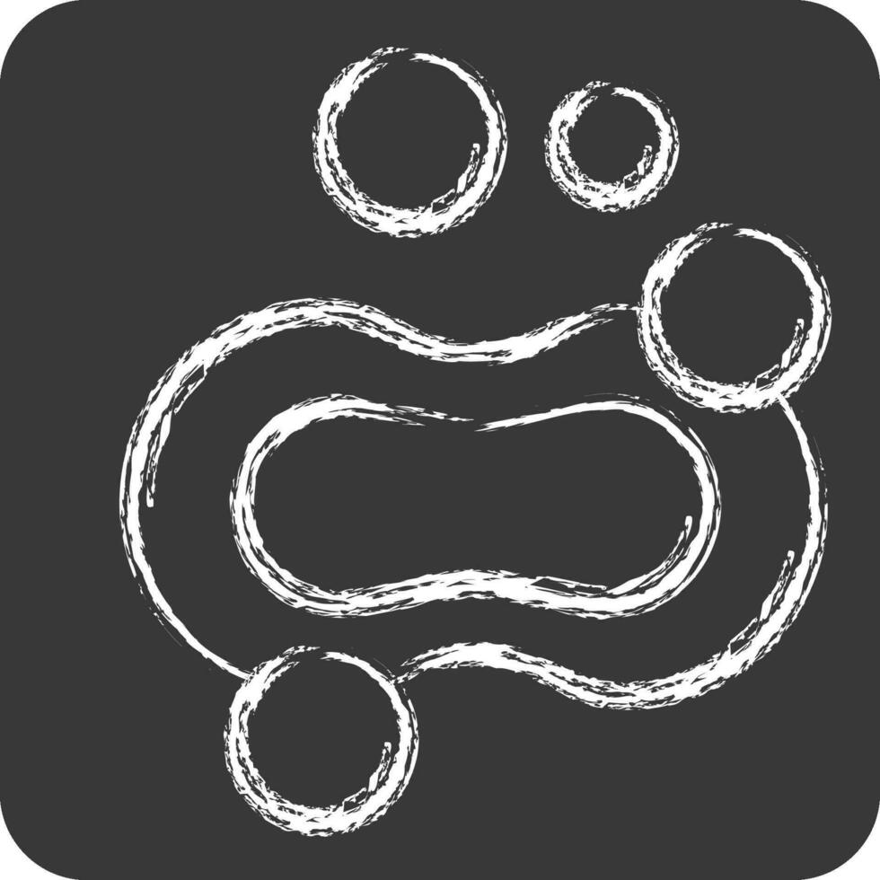 Icon Bubble. related to Cleaning symbol. chalk Style. simple design editable. simple illustration vector