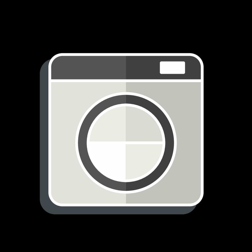 Icon Washing Machine. related to Cleaning symbol. glossy style. simple design editable. simple illustration vector