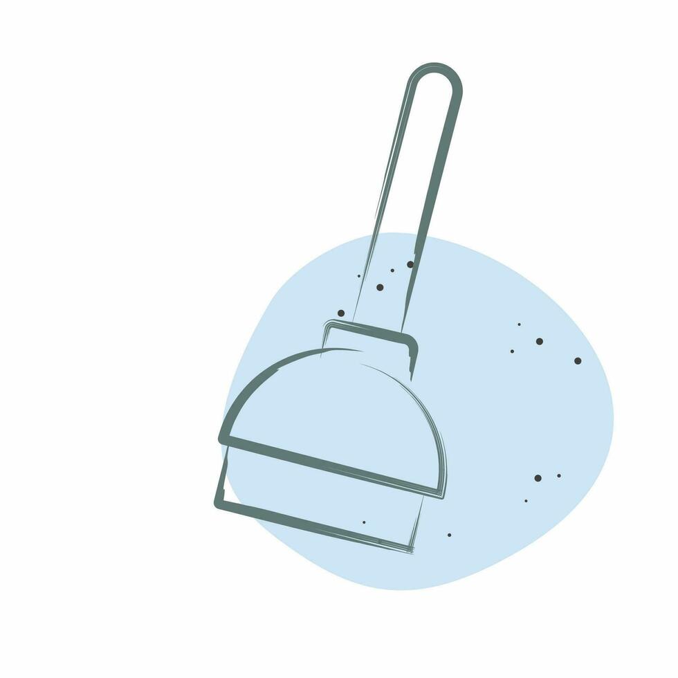 Icon Plunger. related to Cleaning symbol. Color Spot Style. simple design editable. simple illustration vector