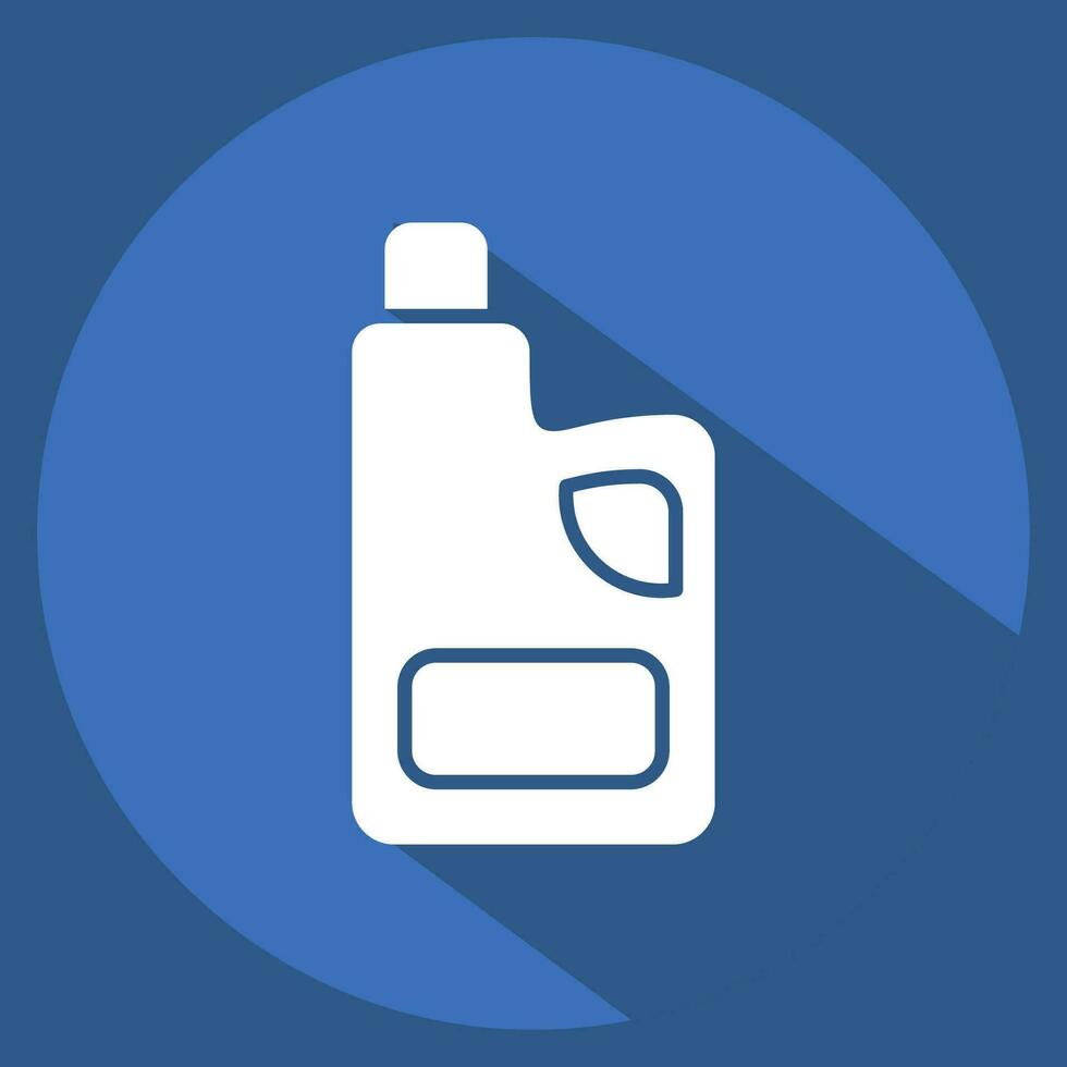 Icon Fabric Softness. related to Cleaning symbol. long shadow style. simple design editable. simple illustration vector