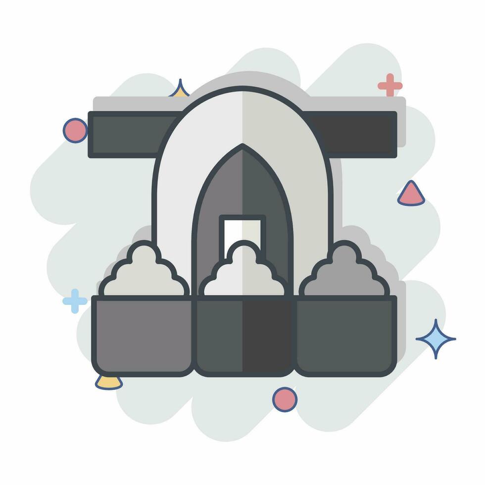 Icon Spice Market. related to Turkey symbol. comic style. simple design editable. simple illustration vector