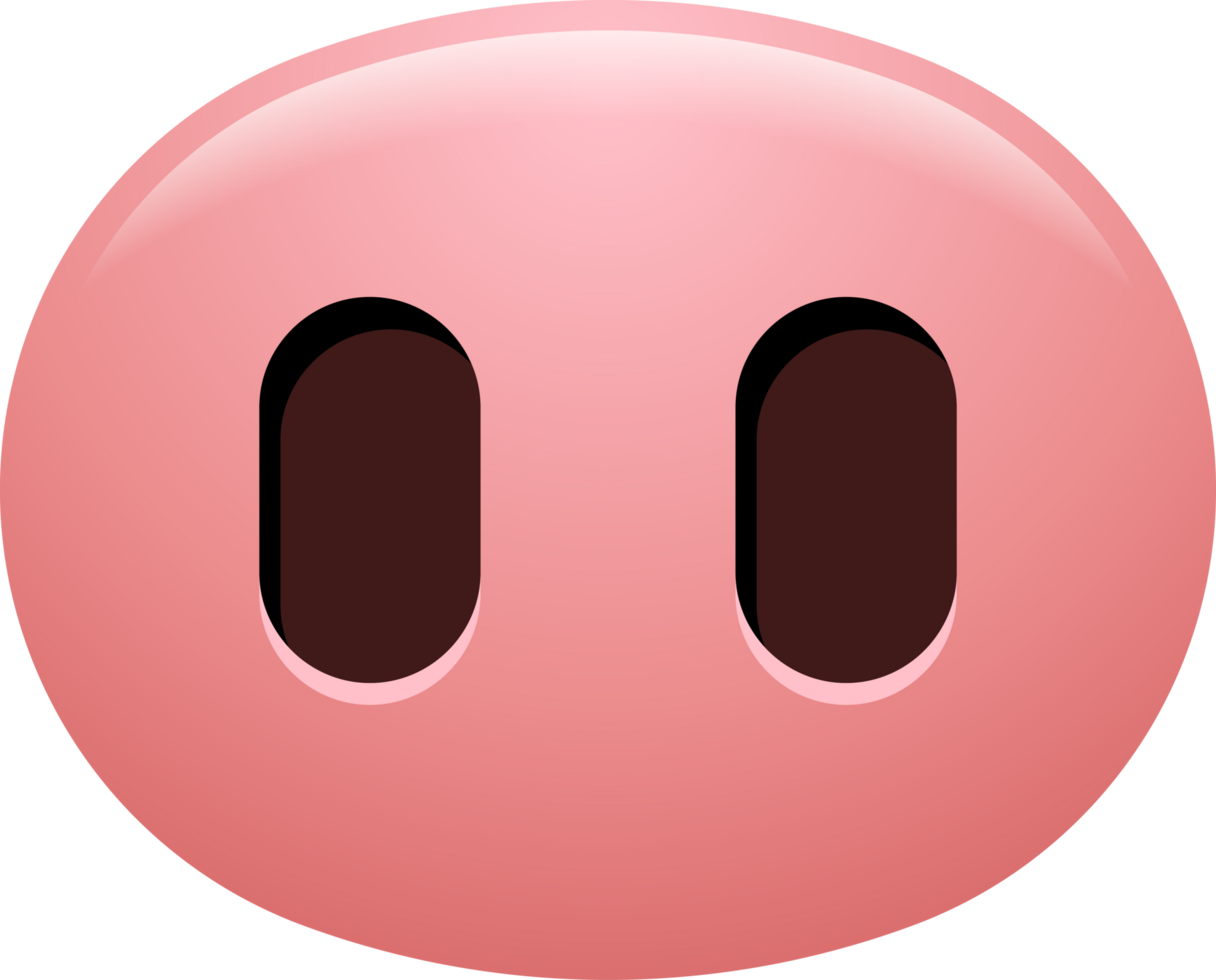 Pig nose emoji illustration png