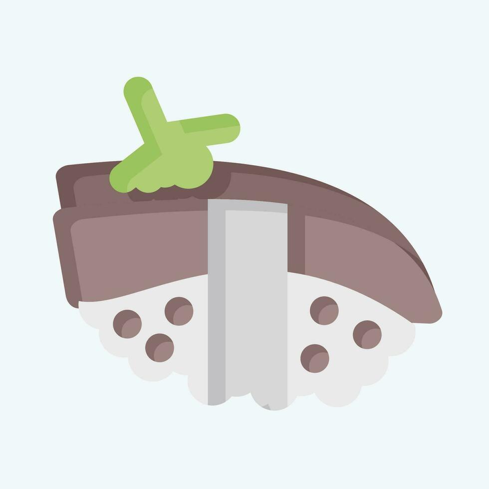 Icon Anako. related to Sushi symbol. flat style. simple design editable. simple illustration vector