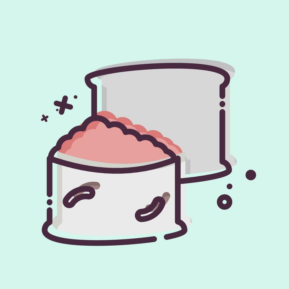 Icon Inari. related to Sushi symbol. MBE style. simple design editable. simple illustration vector