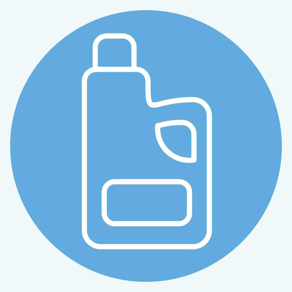 Icon Fabric Softness. related to Cleaning symbol. blue eyes style. simple design editable. simple illustration vector