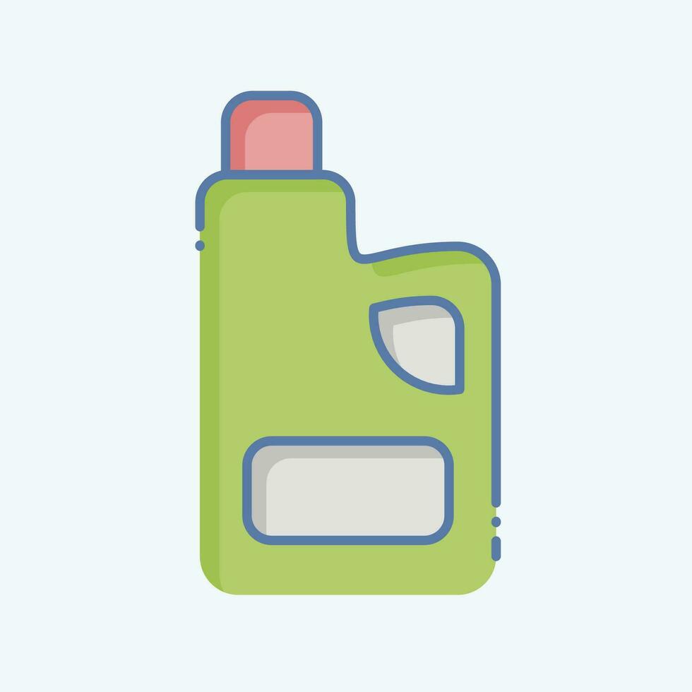 Icon Fabric Softness. related to Cleaning symbol. doodle style. simple design editable. simple illustration vector