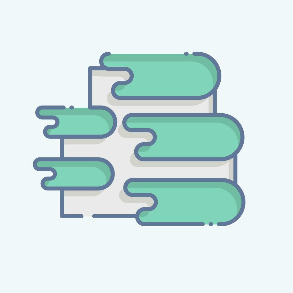 Icon Pamukkale. related to Turkey symbol. doodle style. simple design editable. simple illustration vector