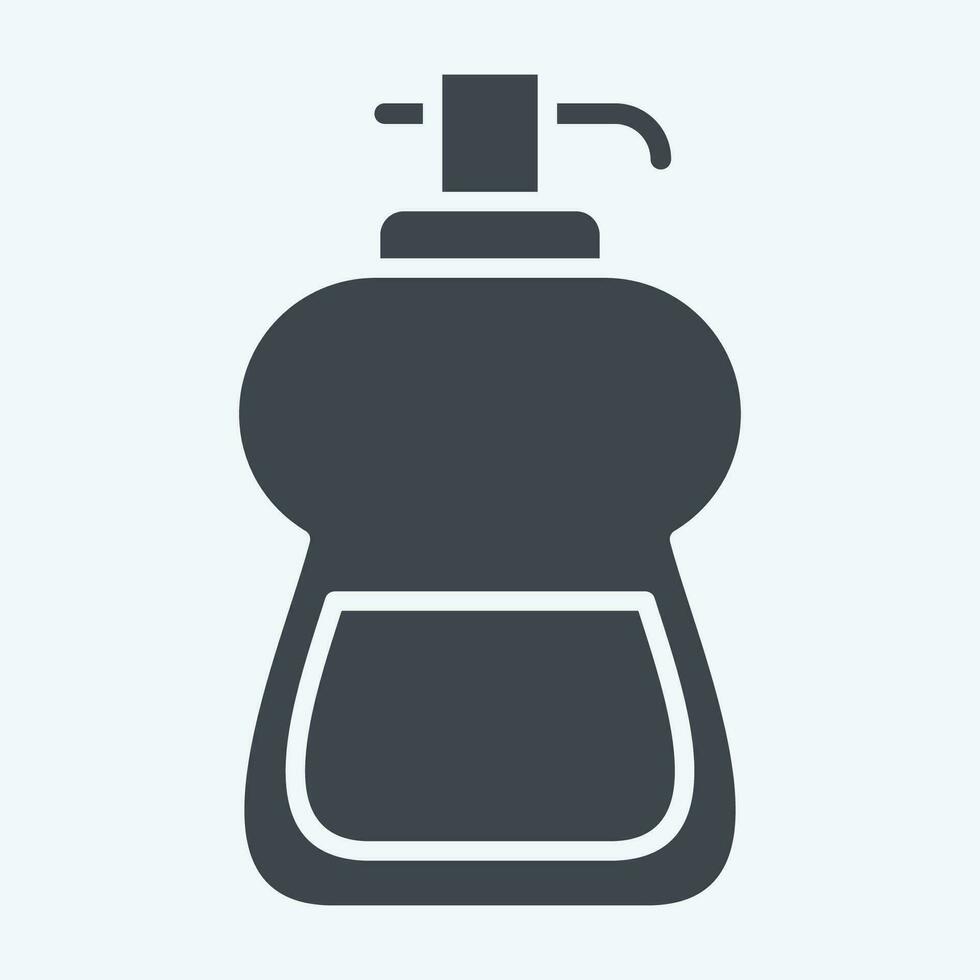 Icon Liquid Soap. related to Cleaning symbol. glyph style. simple design editable. simple illustration vector