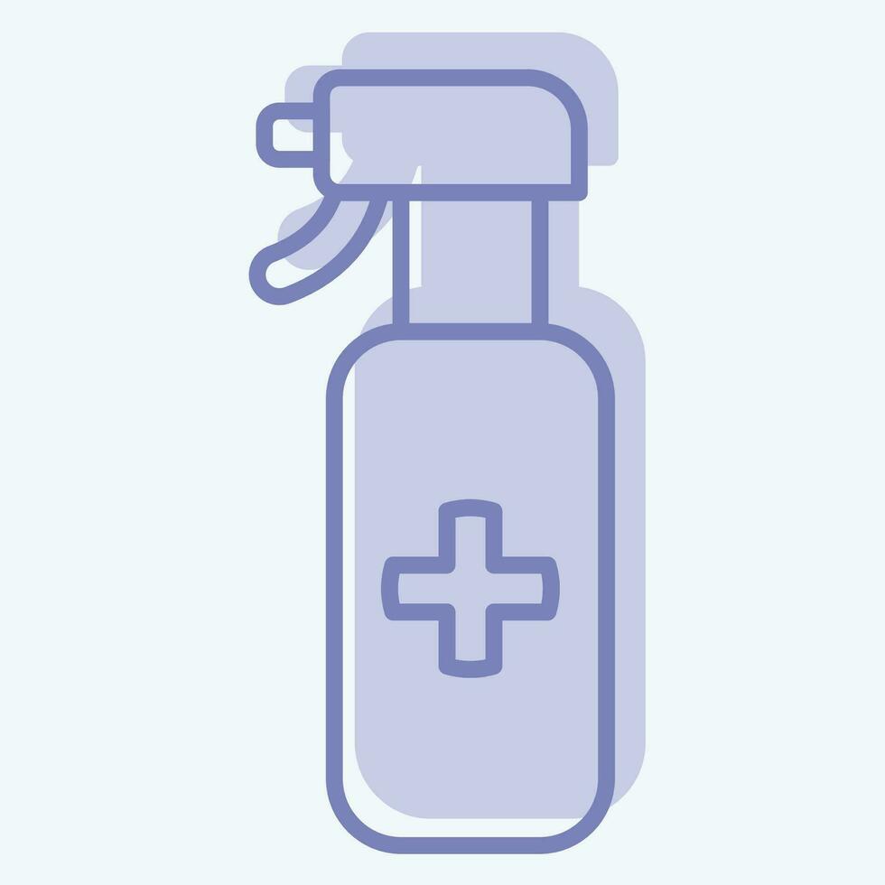 Icon Spray. related to Cleaning symbol. two tone style. simple design editable. simple illustration vector