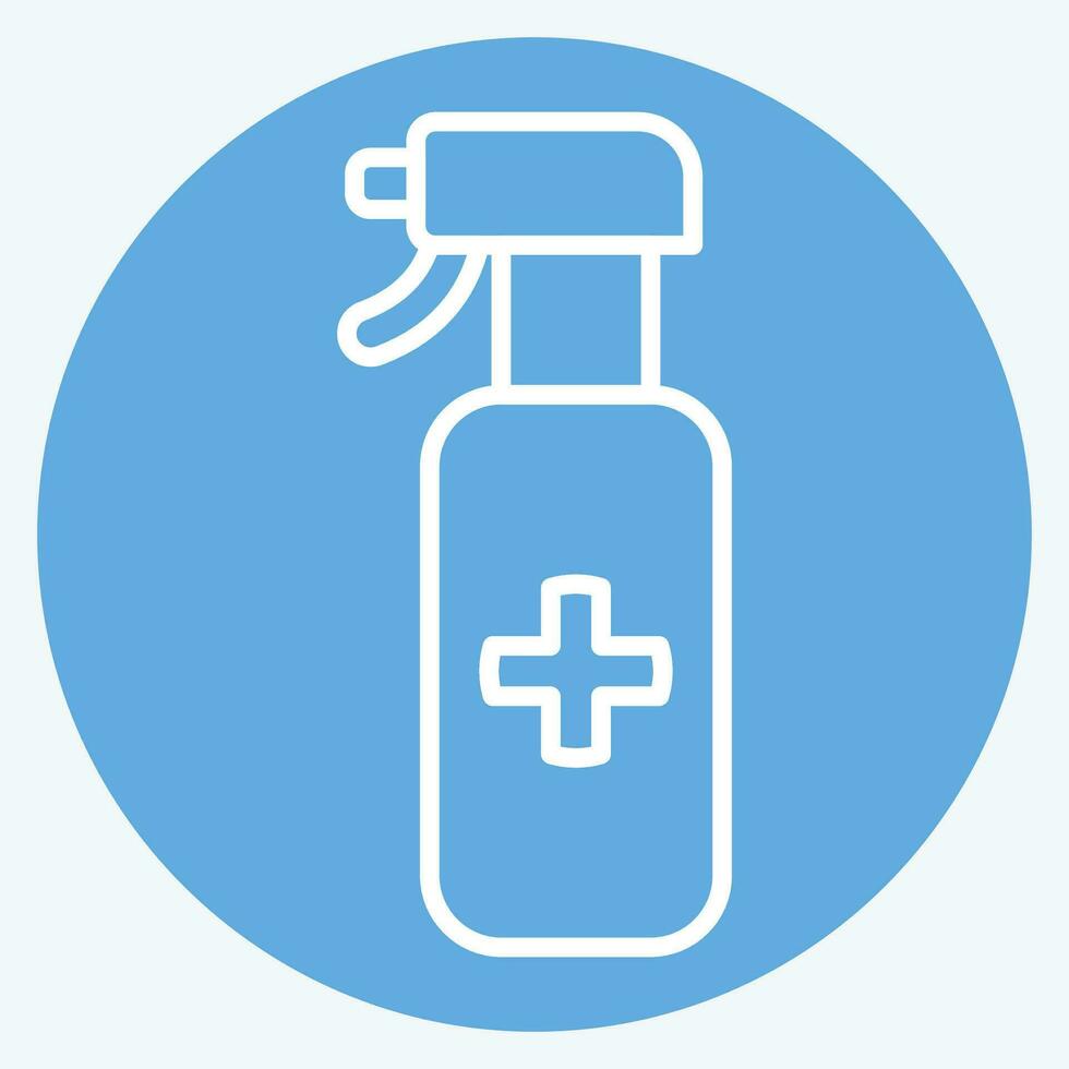 Icon Spray. related to Cleaning symbol. blue eyes style. simple design editable. simple illustration vector