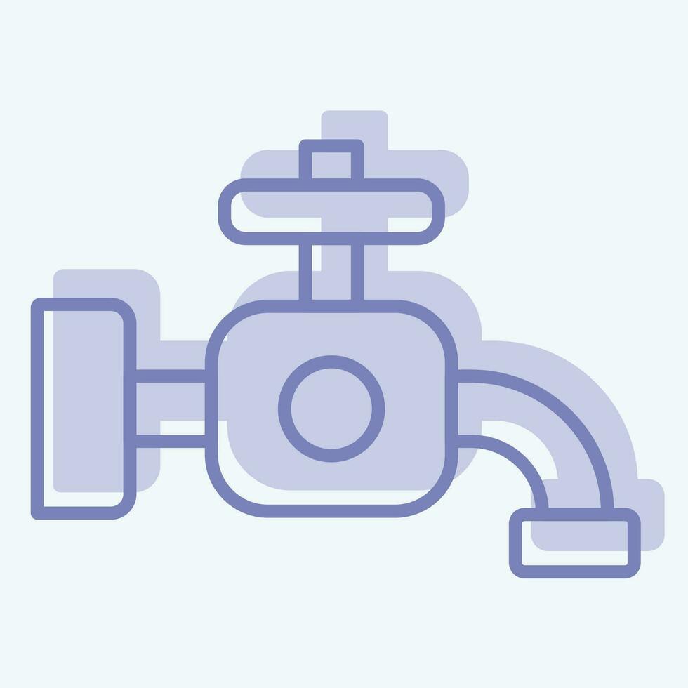 Icon Tap. related to Cleaning symbol. two tone style. simple design editable. simple illustration vector