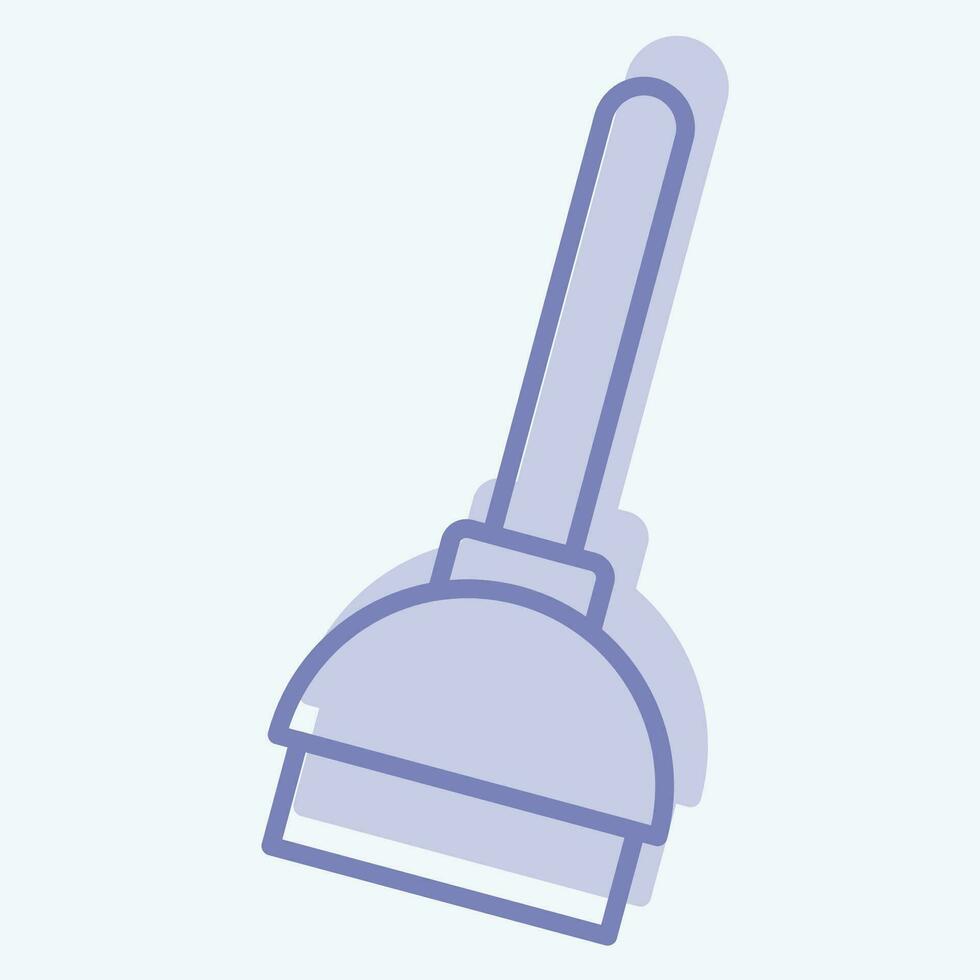 Icon Plunger. related to Cleaning symbol. two tone style. simple design editable. simple illustration vector