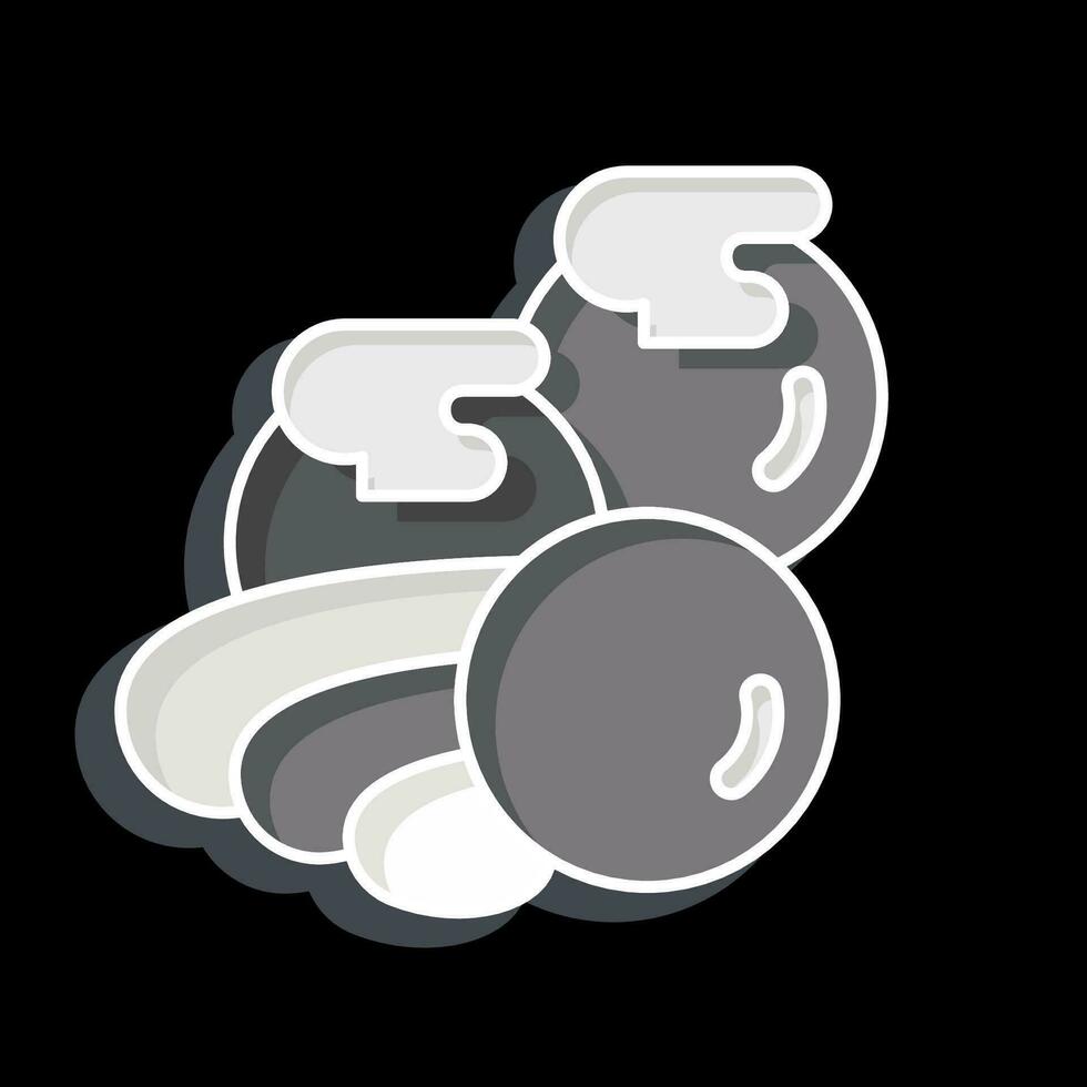 Icon Tako. related to Sushi symbol. glossy style. simple design editable. simple illustration vector
