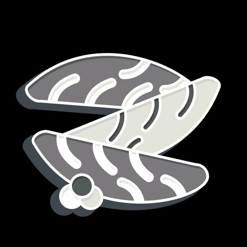 icono kazunoko. relacionado a Sushi símbolo. lustroso estilo. sencillo diseño editable. sencillo ilustración vector