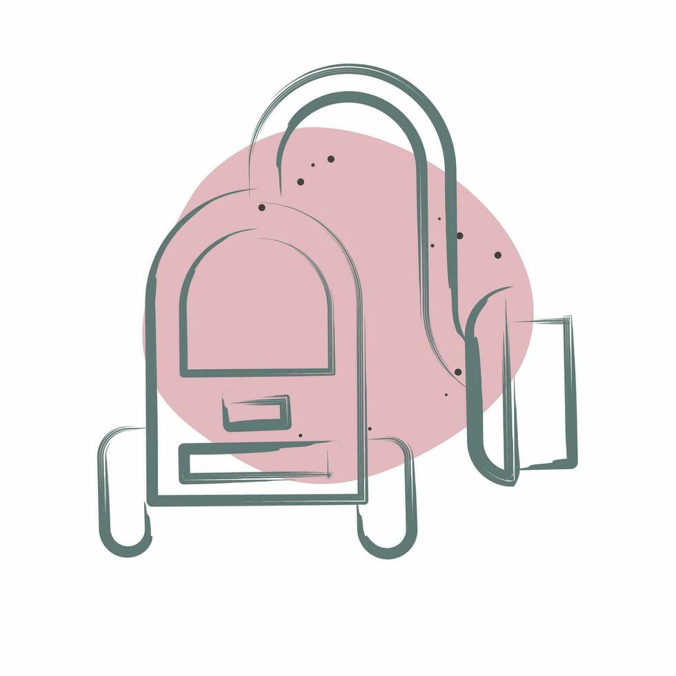 Icon Vacuum Cleaner. related to Cleaning symbol. Color Spot Style. simple design editable. simple illustration vector