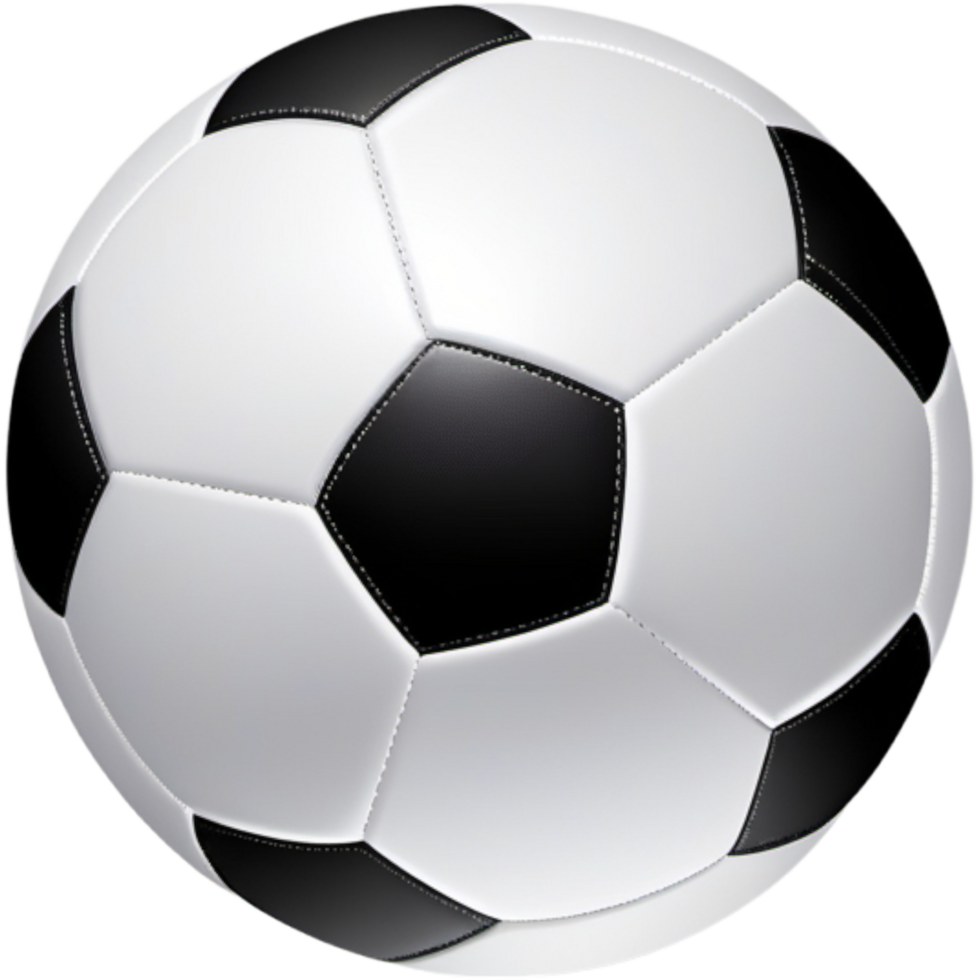 Realistic soccer ball.AI Generative png