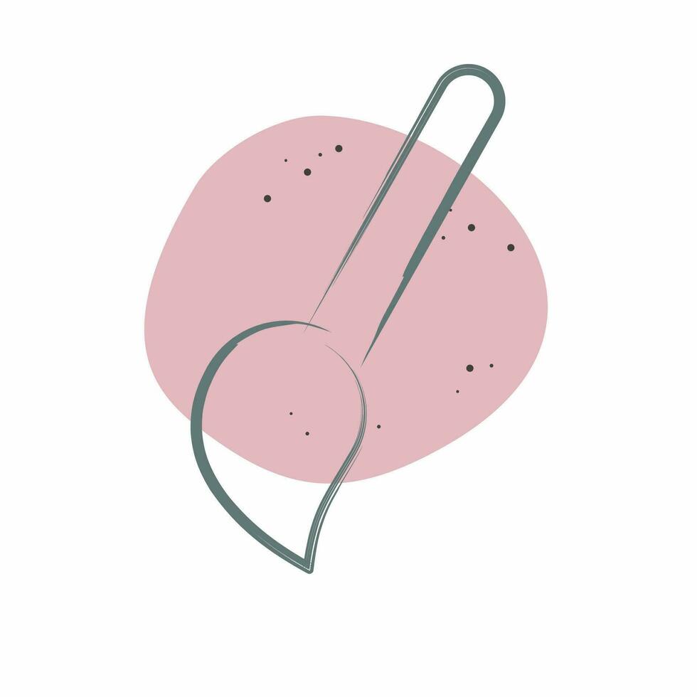 Icon Mop. related to Cleaning symbol. Color Spot Style. simple design editable. simple illustration 1 vector