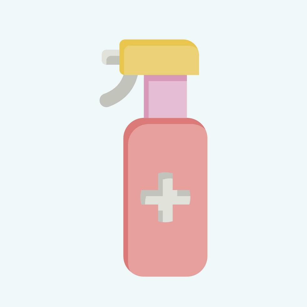 Icon Spray. related to Cleaning symbol. flat style. simple design editable. simple illustration vector