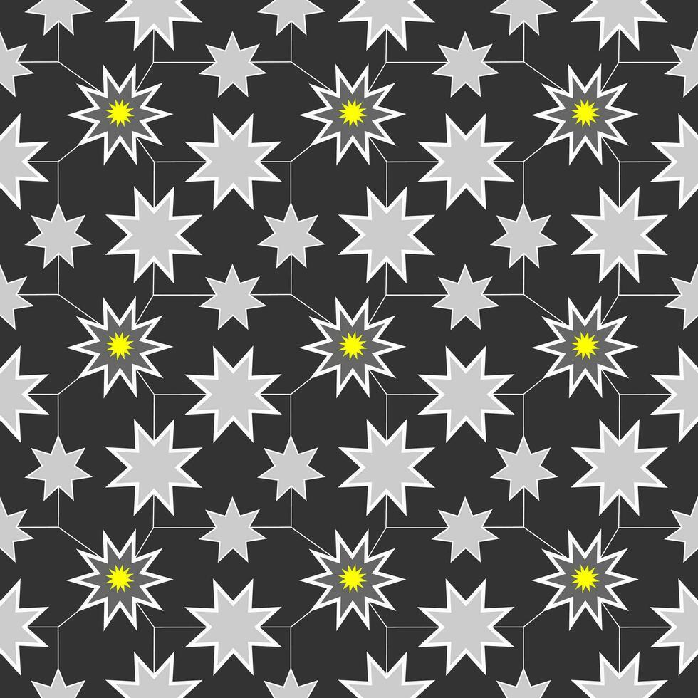 resumen geométrico modelo con líneas. islámico ornamento modelo. diseño con estrellas concepto. Arábica adornos patrones, antecedentes y fondos de pantalla para tu diseño. textil ornamento. vector