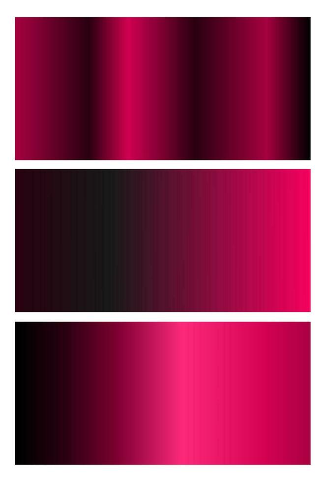 Set of pink and black gradient backgrounds and texture for mobile application or wallpaper. Vivid design element for banner, cover, wall paint. Modern screen vector design with dark pink.
