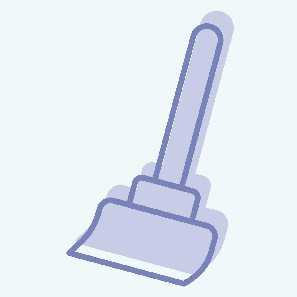 Icon Broom. related to Cleaning symbol. two tone style. simple design editable. simple illustration vector