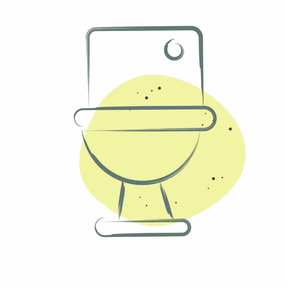 Icon Toilet. related to Cleaning symbol. Color Spot Style. simple design editable. simple illustration vector