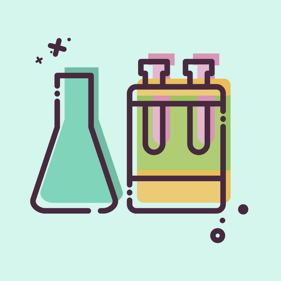 Icon Laboratory. related to World Cancer symbol. MBE style. simple design editable. simple illustration vector