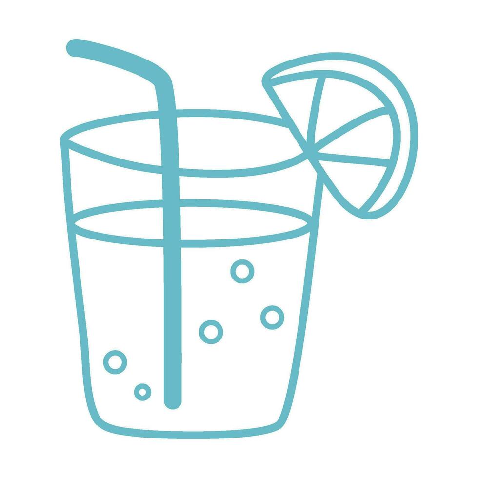 cute summer icons element outline vector