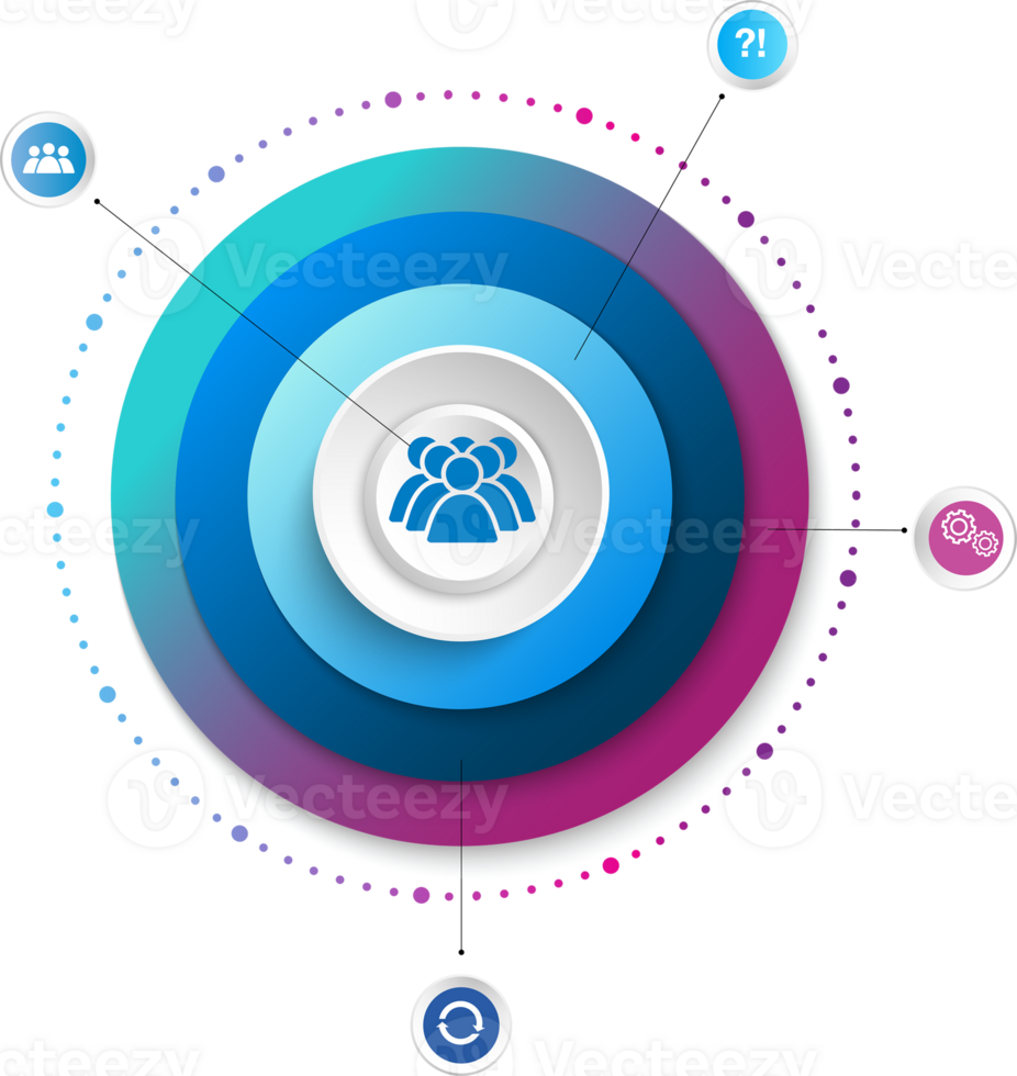 png élément de infographie pour présentation