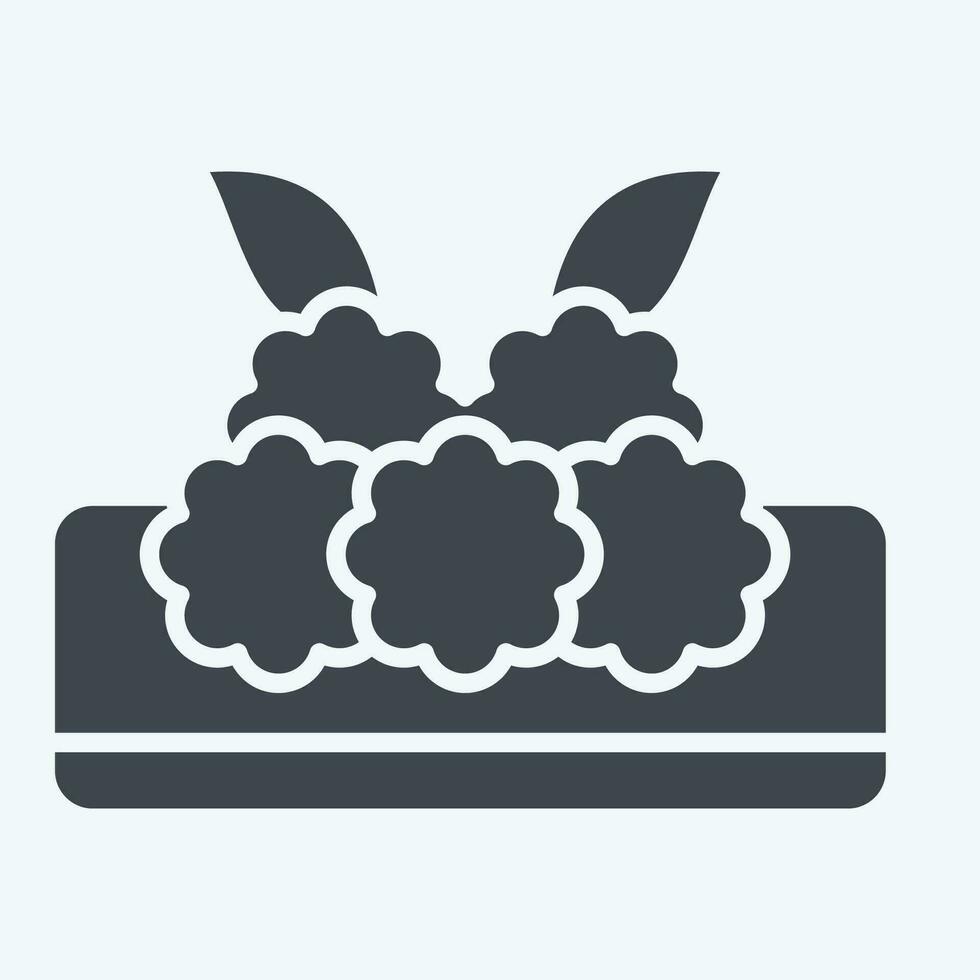 Icon Turkish Meatball. related to Turkey symbol. glyph style. simple design editable. simple illustration vector