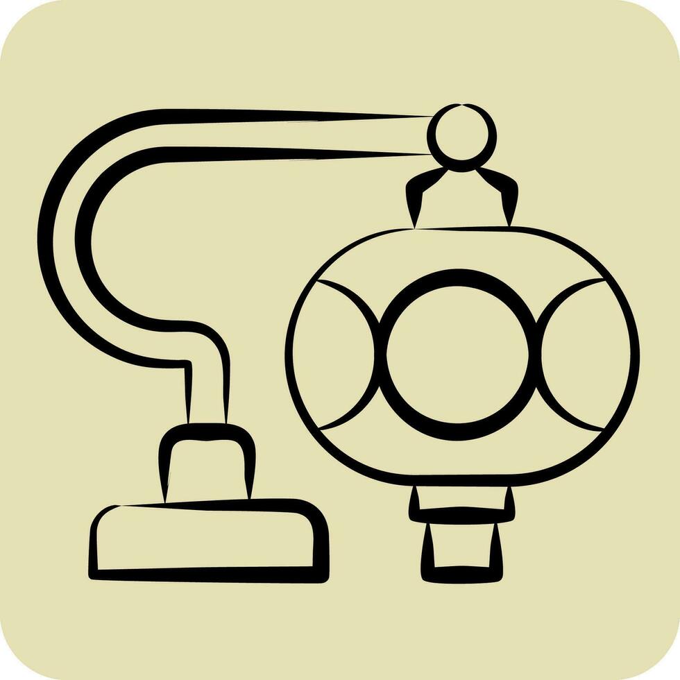 Icon Turkish Glass Lamps. related to Turkey symbol. hand drawn style. simple design editable. simple illustration vector