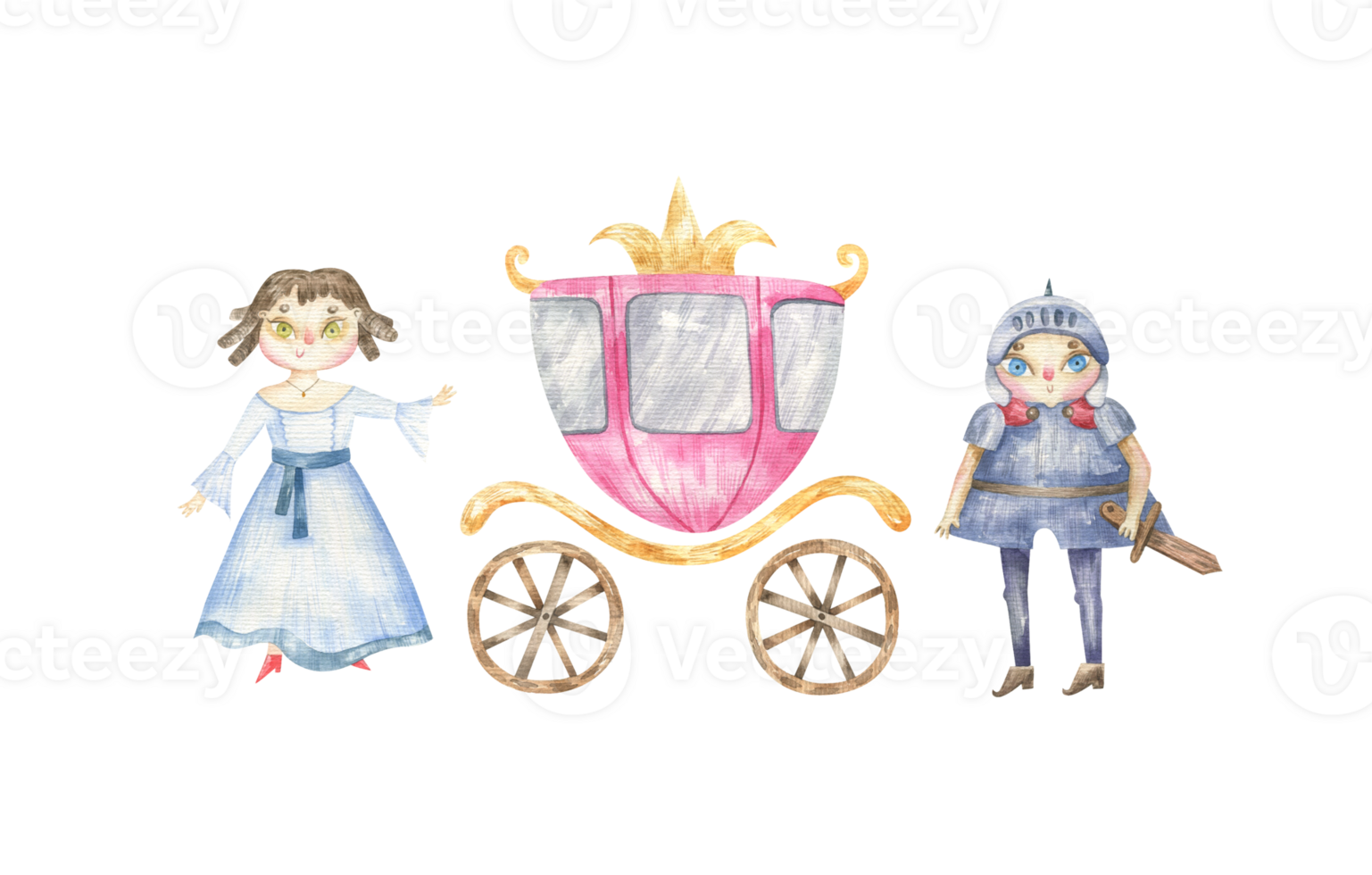 watercolor royal illustration png