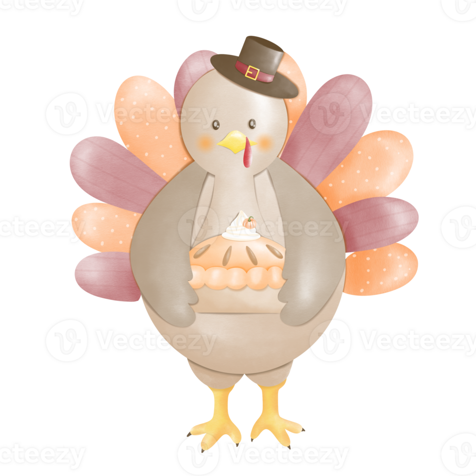 cutie turkey in autumn png