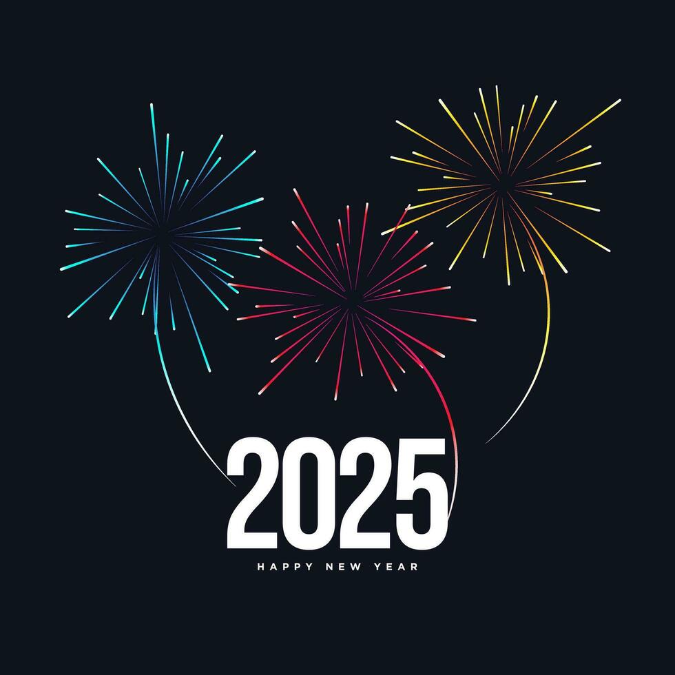 2025 Happy New Year Background Design. vector