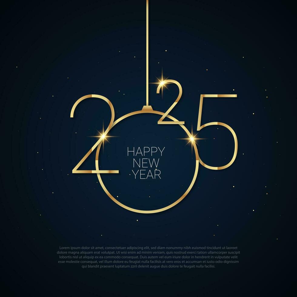 2025 Happy New Year Background Design. 33127390 Vector Art at Vecteezy