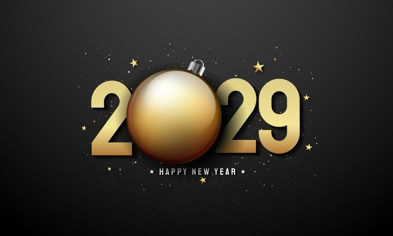 2029 Happy New Year Background Design. vector